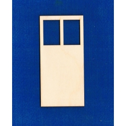 Drzwi 12,5x6 cm , 2 okna mniejsze    ( nr 2)
